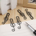 20pcs Creative Metal Musical Symbols Paper Clips Book Accessories. 