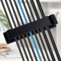 Self-adhesive Desktop Cable Fixer Data Cable Organizer Cable Management Clip Multipurpose 10 Holes Suitable for Home Office. 