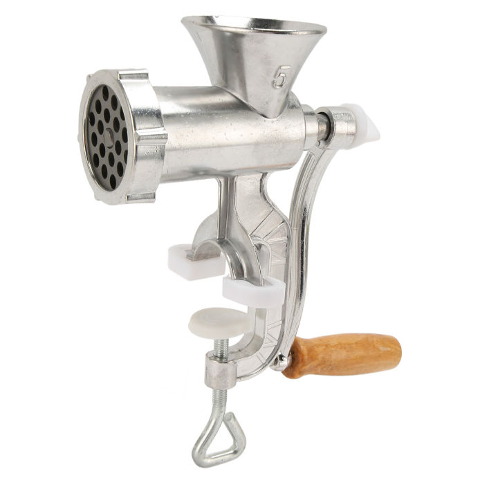 Hand Meat Grinding Machine Wood Handle Meat Grinder for Sausage Daraz.lk