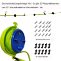 Retractable Clothes Line Anti-Winding Washing Line 10 Metre for Camping Outdoor Indoor. 