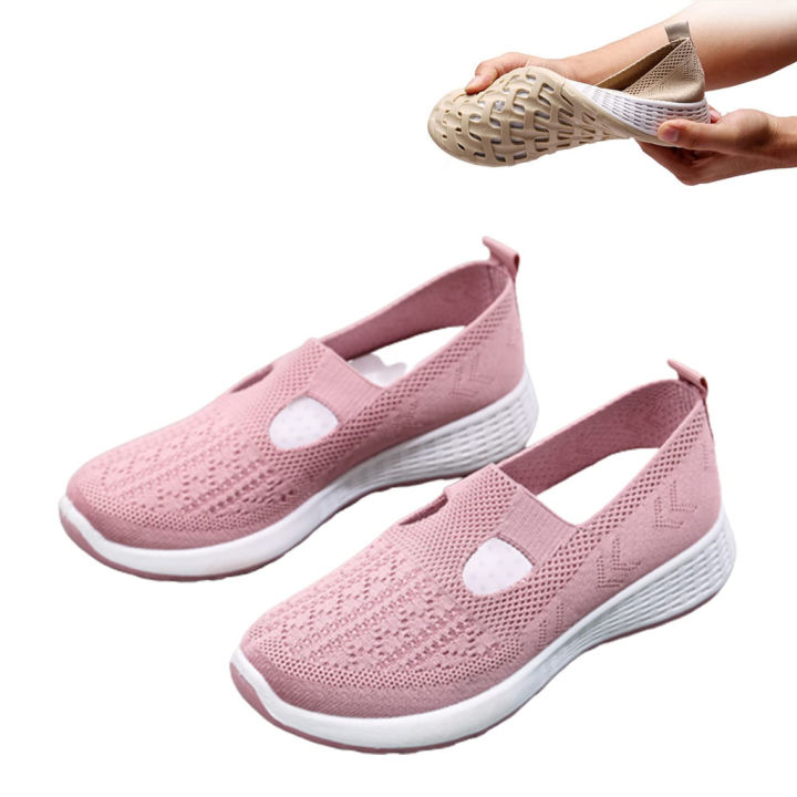 【ZIME】Women's Orthopedic Non-slip Walking/Diabetic/Sneaker Plus Size Shoes
