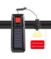 New Multifunction Solar Power Bicycle Light with eletronic horn USB Rechargeable Bike Headlight Waterproof Led Bike Light 3 Modes LED Mountain Bike Front Light with 5 Modes 120dB Bike Horn Solar Bike Light. 