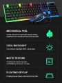 Gaming Keyboard and Mouse 2 in 1 – RGB Backlit, Mechanical Keys, High-Precision Sensor, Ergonomic Design. 