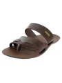 U Softo Men Toe Rings Slippers Brown. 
