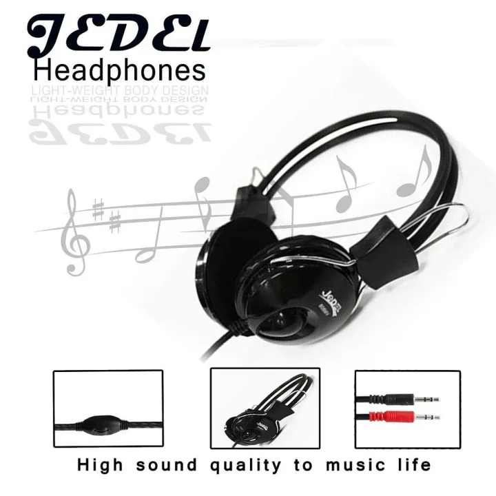 Jedel 808 3.5 mm Plug Stereo Headphone Professional Headphone For Computer With High Quality