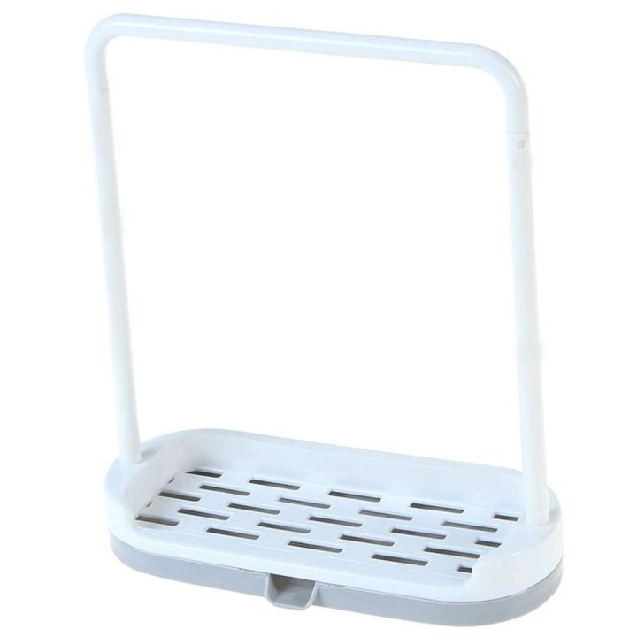 Kitchen Standing Drain Rack For Towel Rag Soap Sponge Storage