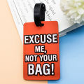 1Pc Bag Travel Accessories Creative Letter Luggage English Tags Suitcase Silicon Portable Travel Label Cologo. 