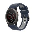 For Garmin Fenix 5X 26mm Silicone Sports Two-Color Watch Band. 