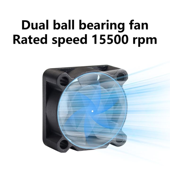 SZSU Double Bearing Fan 5V 0.22A 2510 15500RPM Extruder Hotend Coolers ...