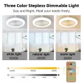 Ceiling Fan With Lighting Source With Remote Lamp E27 Control For Bedroom Living Home Luster Silent Ac85-265v Fan Light Ceiling. 