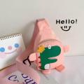 Baby Bags Cartoon Dinosaur Messenger Bag Candy Color Kids Bags Outdoor Candy Toy Bags School Bags. 