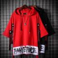 Summer Short Sleeve Men's Trendy Korean Style ins Trendy Red T T-shirt Loose Clothes Men's Top Summer Summer T-shirt. 