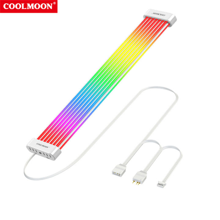 KOKKO%20COOLMOON%20ARGB%20LED%20Strip%20Light%20Fits%208PIN%2024PIN%20Power%20Cables%20DIY%20Lamp%20Bar%20Light%20Strip%20For%20PC%20Computer%20Case%20Chassis%20-%20Image%202