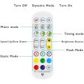 2X Tuya RGB Controller for LED Strip Light 3528 2835 5050 RGB Controler with 24Keys Remote Control. 