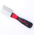 Pet Grooming Tool Dogs Cats Detang Hair Comb Stainless Steel Double Sided. 