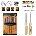 Professional Magnetic Screwdriver Set - 6 pieces - Line Grip - TOOLMAK. 