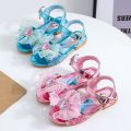 Girls Sandals2023Summer New Children's Princess Shoes Middle and Big Children Little Girl Beach Shoes Soft-Soled Baby Shoes. 