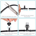 DIY Garden Misting Flow Drip Irrigation with Mist Nozzle Sprinkler. 