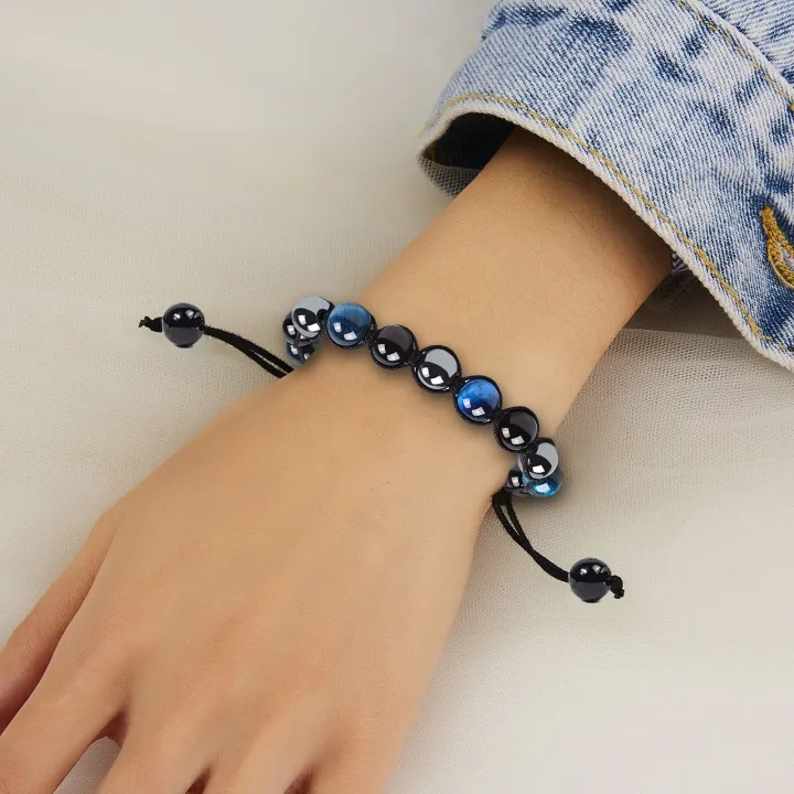 Glossy%20Beads%20Bracelet%20Adjustable%20Lace-up%20Unisex%20Faux%20Tiger%20Eye%20Healing%20Bracelet%20Party%20Supplies%20-%20Image%203