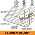 Cooling Rack and Baking Rack, Fits Quarter Sheet Pan, Stainless Steel, Wire Baking Cookie Bacon Racks for Oven 40X30cm. 