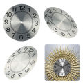 DIY Clock Face 9.5 Inch Clock Face DIY Quartz Wall Clock Metal Wire Drawing Process Aluminum Plate Clear Numerals. 