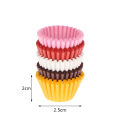 1000PCS Mini Chocolate Paper Liner Baking Muffin Cake Cupcake Case Solid Color Cologo. 