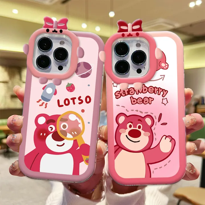 Super%20Girls%20Case%20For%20Samsung%20A12%203D%20Cute%20Cartoon%20Bear%20Lotso%20Lots-o'-Huggin'%20Little%20Monster%20Mobile%20Phone%20Casing%20Soft%20Silicone%20Cases%20Soft%20Luxury%20Cover%20Liquid%20Coque%20-%20Image%204
