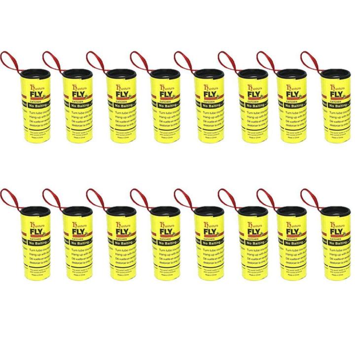 【BestGO】Hastra Fly Paper Ribbons,Sticky Fly Catcher Trap, Fly Catcher Ribbon,Fly Paper Strips,Fly Trap for Gnats, Mosquitos, Moth Indoor or Outdoor - Eco-friendlyNon-toxic