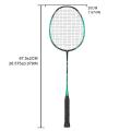 ALP-SPORTS Peacock 4U Offensive Badminton Racket - 40T Carbon Fiber, 35lbs Max Tension, Free Stringing and Grip, Fast Delivery in Colombo. 