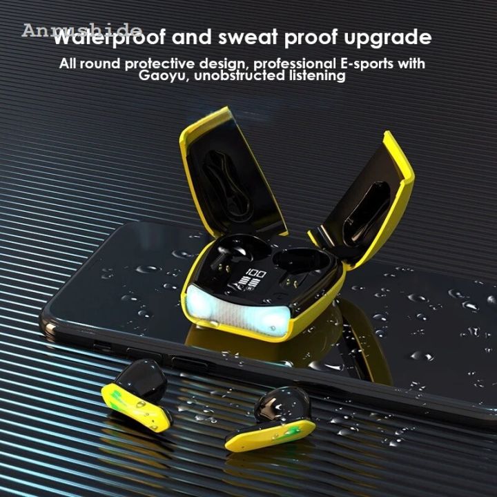 Anrushide X16 Pro Scissor Door Headphones Low Latency Gaming High Quality 2025 Ultra Long Battery Life Music Wireless Bluetooth Headphones