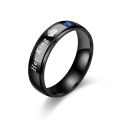 [Good LIFE]His Queen Her King Couple Ring Wedding Rings Engagement Ring Rings for Women Stainless Steel Ring Jewelry. 