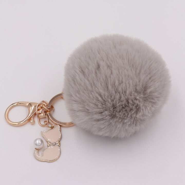Cute%20Pompom%20Cat%20Key%20Chain%20Fluffy%20Fur%20Key%20Ring%20Bag%20Car%20Trinket%20Female%20Party%20Gift%20-%20Image%202