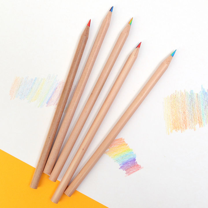 1/5/10Pcs%20Wood%207%20Colors%20Rainbow%20Core%20Colored%20Pencils%20DIY%20Cute%20Color%20Pencil%20For%20Kid%20School%20Graffiti%20Drawing%20Painting%20-%20Image%208