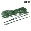 【ZOSR】Adjustable Plastic Cable Tie Set 30/50PCS Twist Ties for Green Plant Support Flexible Plant Straps for Garden Tree Potted Plants. 