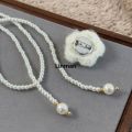 Linman Elegant Classic Women Girls Fashion Pearl LPortable ong Necklace Fashion Sweater Chains Luolong. 