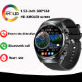 For Huawei Exercise Fitness Smart Watch Men Watch 4 Pro AMOLED HD Screen Bluetooth Call NFC Heart rate GPS SmartWatch 2024 New. 