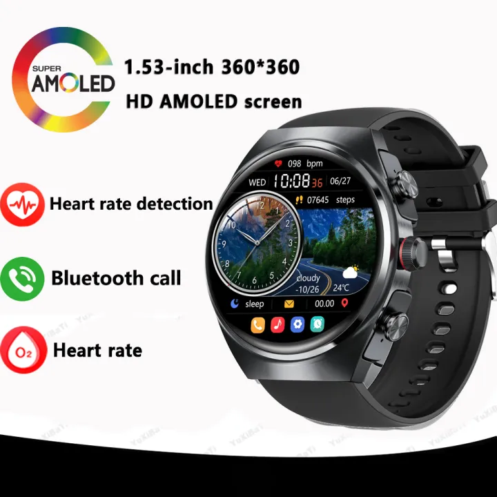 For%20Huawei%20Exercise%20Fitness%20Smart%20Watch%20Men%20Watch%204%20Pro%20AMOLED%20HD%20Screen%20Bluetooth%20Call%20NFC%20Heart%20rate%20GPS%20SmartWatch%202024%20New%20-%20Image%206