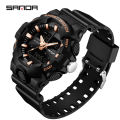 【Miga Plaza】 Men Watch Dual Display LED Digital Watch Luxury Military Quartz Watches 3130-8. 