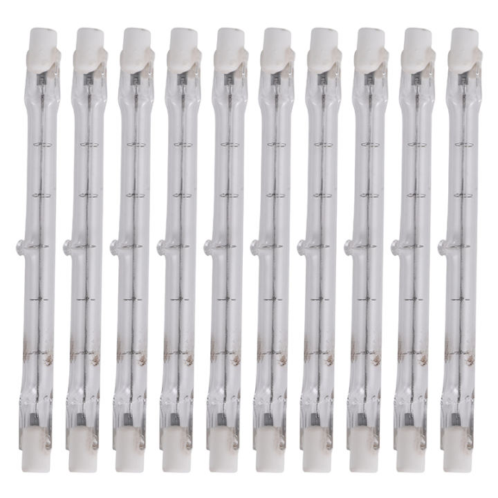 R7S Halogen Light Bulb 118 mm 200 W 230 V Pack of 10 Halogen Rod Lamp ...