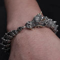 Collectible-grade Keel Chain Three-dimensional Dragon Bracelet Men's Domineering Dragon Head Retro Style Personality High Value. 