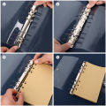 A5/A6/A7 Transparent PVC Clip File Folder Notebook Loose Leaf Ring Binder Planner Agenda School Office Supplies 1Pcs. 