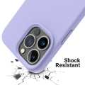 Luxury High Quality Light Purple Silicone Case for iPhone 14Promax, 14Pro,14Plus, 14, 13Pro max,13pro,13,12promax,12pro,12. 