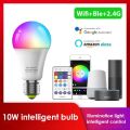Smart Light Bulb 10W RGB+CCT E27 Dimmable LED Lamp Voice Control Smart Home Bulb Work with A mazon A lexa G oogle Home. 