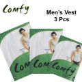 Men's Vest- Comfy Vest- Supper Comfortable Cotton Vest - 3 Pieces. 