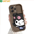 UCUC for Redmi 12 Back Cover Kuromi Girl Ladder Camera Soft Rubber Protection Phone Case. 