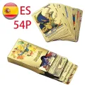 【DIV MALL】EN 54pcs Pokemon Metal Card Box Golden Letters ES Playing Cards Metalicas Charizard Vmax Gx Collection Card Case. 