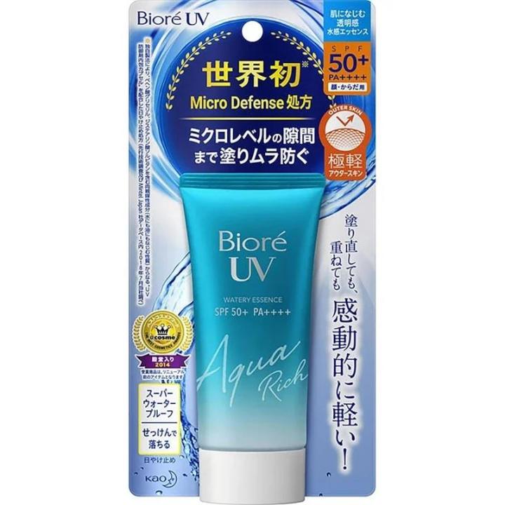 Biore%20UV%20Aqua%20Rich%20Watery%20Sunscreen%20SPF50+%20PA++++%20Essence%20Japan%20Cosmetic%20Skin%20Care%20Sunscreen%20Cream%20Gel%20Lotion%20for%20Face%20Body%2050ml%20-%20Image%206