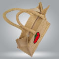 Handmade Jute Bag with Zhipper | Eco-Friendly. 