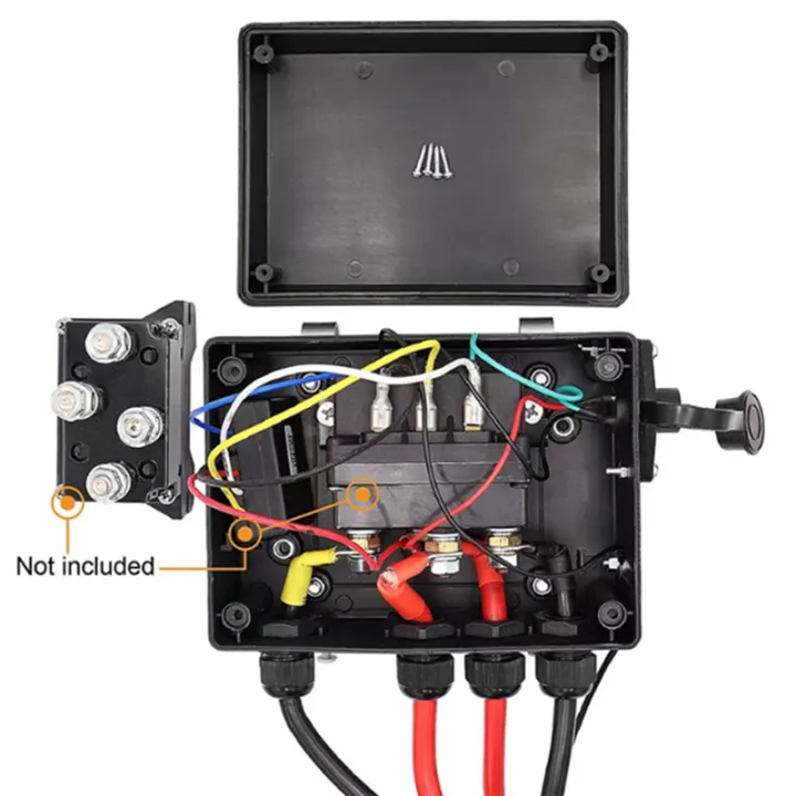 1%20PCS%20Black%20Universal%2012V%20500A%20Winch%20Remote%20Contactor%2012000%20Pounds%20Winch%20Control%20Solenoid%20Relay%20Twin%20Wireless%20Remote%20Recovery%20-%20Image%202