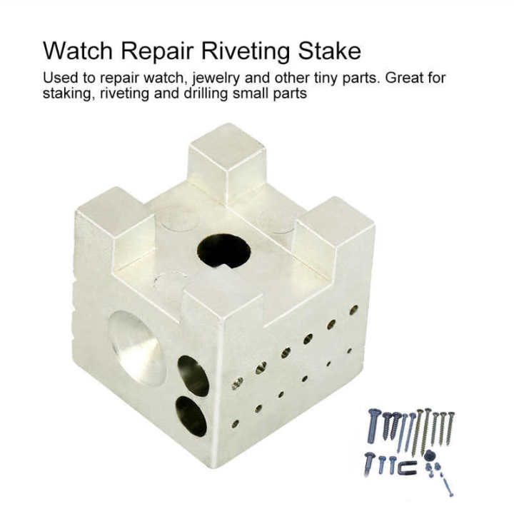 Watchmaker Riveting Set 30mm Watch Repair Tool Watchmaker Repairing Tools Dapping Carbon Steel ...